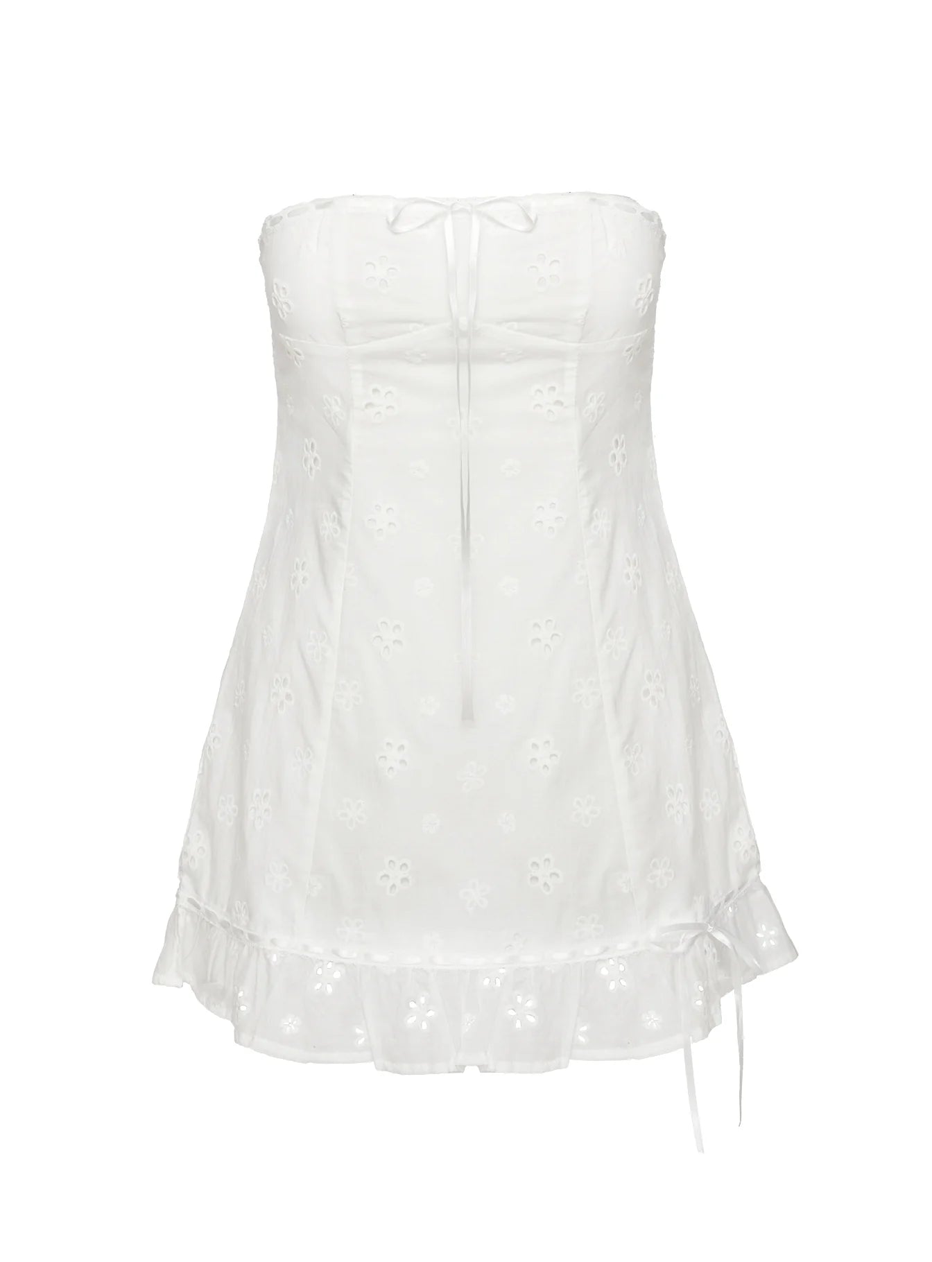 Molloy Strapless Mini Dress White